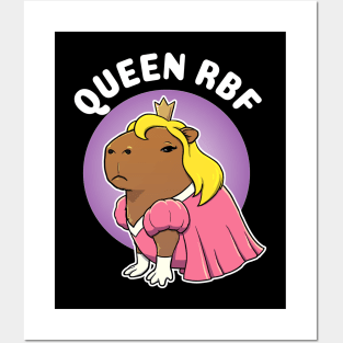 Queen RBF Capybara Princess Costume Posters and Art